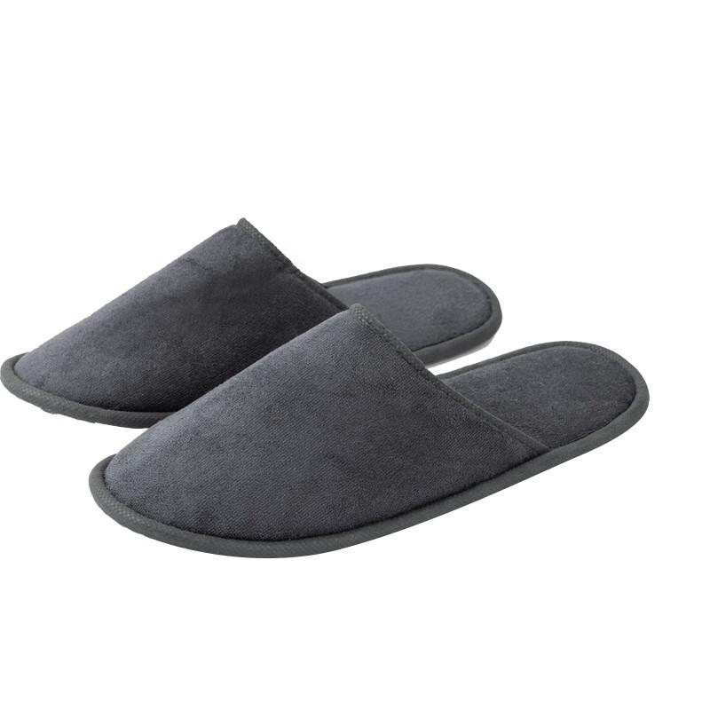 Yangge Disposable Coral Fleece Hotel & Home Slippers, 10 Pairs