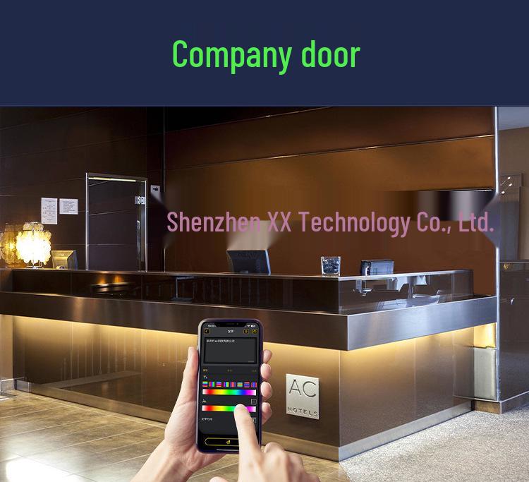 Bluetooth-Controlled LED Window Display: Flexible Scrolling Screen for Mobile App Use