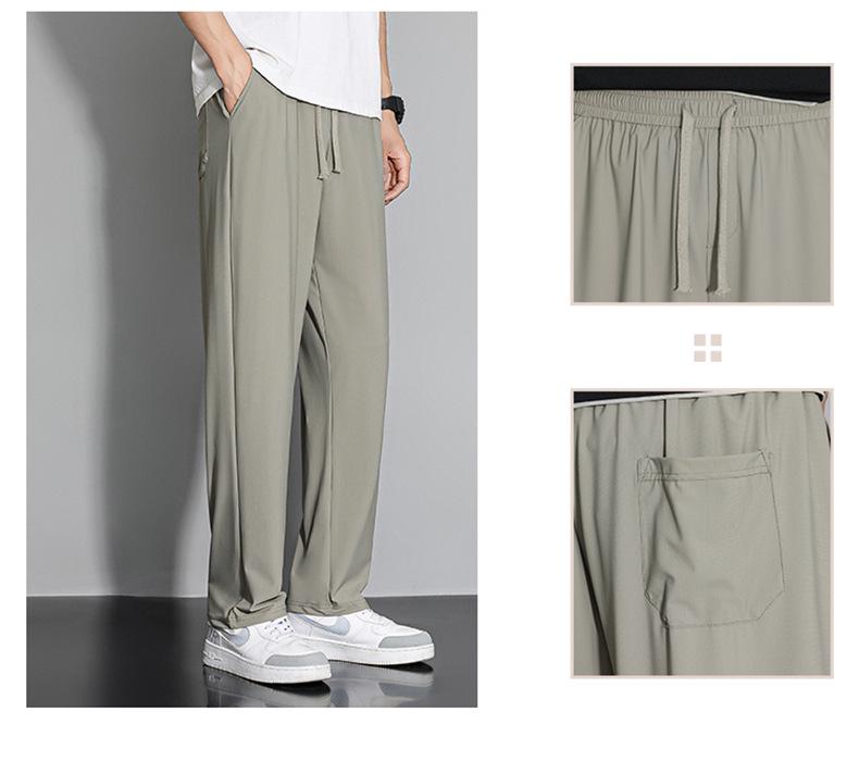 Ice Silk Quick-Dry Breathable Pants for Men & Women - Lightweight, Elastic Outdoor Sports & Climbing