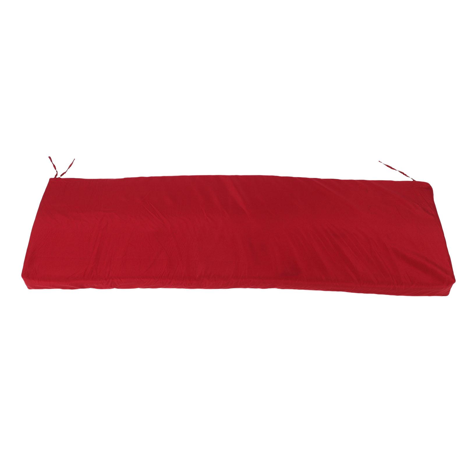 

Подушка для садовой скамейки Полиэстер Губка Водонепроницаемая Противоскользящая Подушка для сиденья качелей Подушка для уличного стула вино красного