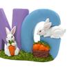 Easter Spring Rabbit Statue Table Decoration Tabletop Figurine for Home Party