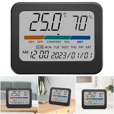 Temperature Humidity Meter Multifunction Digital Thermometer Hygrometer Temperature Humidity Monitor for Living Room Bedroom