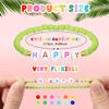 JYL TS Bracelet Glowing Letter Elastic  Colorful Beads Illuminates Joy Path
