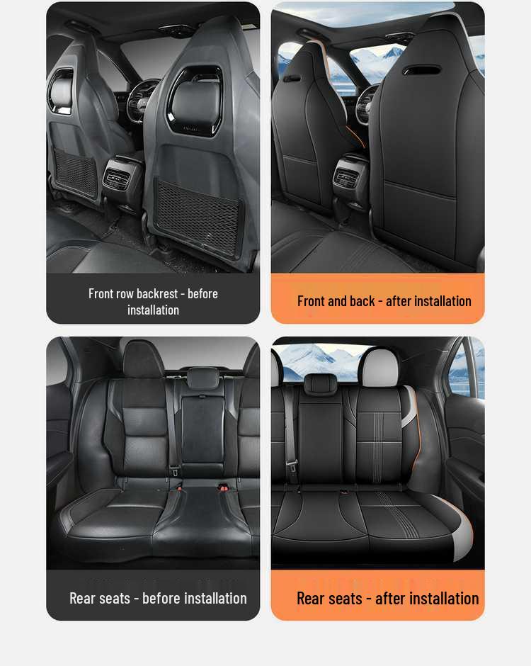 Lynk & Co 03 Leather Car Seat Cushions (23-26), All-Season, Fully Wrapped, Vehicle-Specific Seat Covers