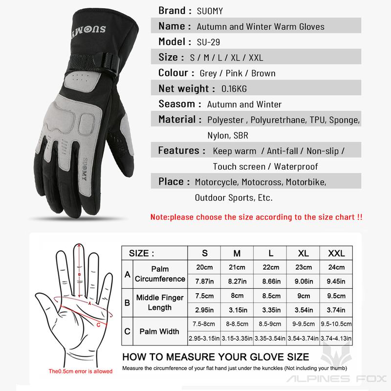 Motorcycle Gloves Windproof Waterproof Guantes Moto Motorbike Riding Gloves Touch Screen Moto Motocross Gloves Winter