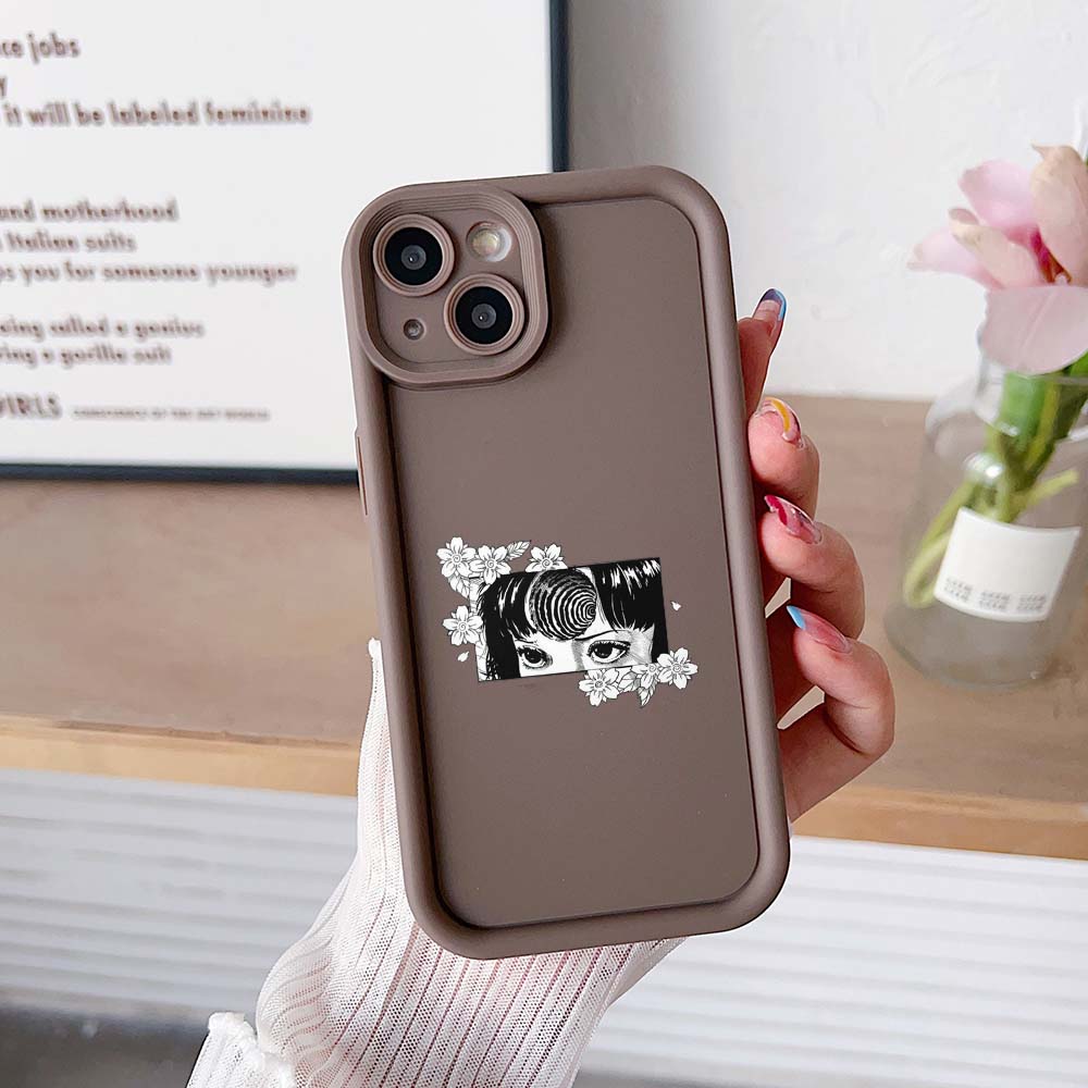 Sky Eye Ladder Phone Case for iPhone 15 Samsung A24 Huawei Honor 90 Xiaomi Redmi 12 Infinix Realme Angel Eye Soft Cover NY10 Japanese Horror Manga Art