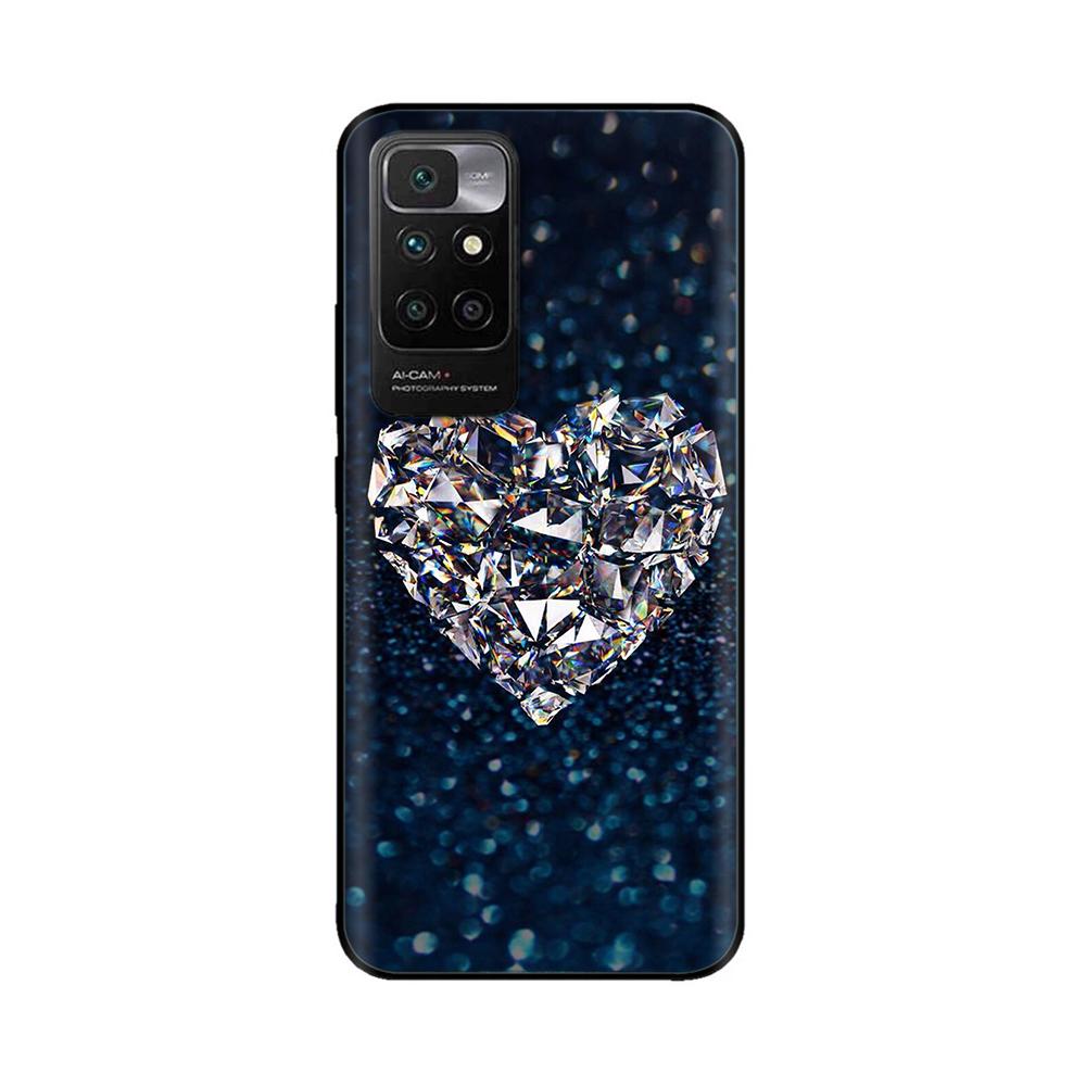 For Redmi10 Xiaomi Redmi 10 Case for Redmi 10 Prime Bumper 6.5 inch Soft TPU Silicone Cover For redmi10 Cases Marble Back Cover