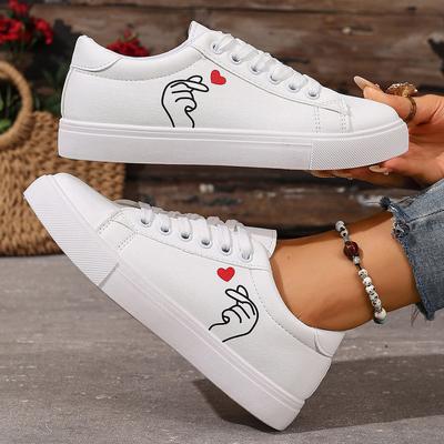 Fashion Women's Sneakers Leather Shoes Spring Trend Casual Flats Sneakers Female Comfort White Vulcanized Platform Shoes