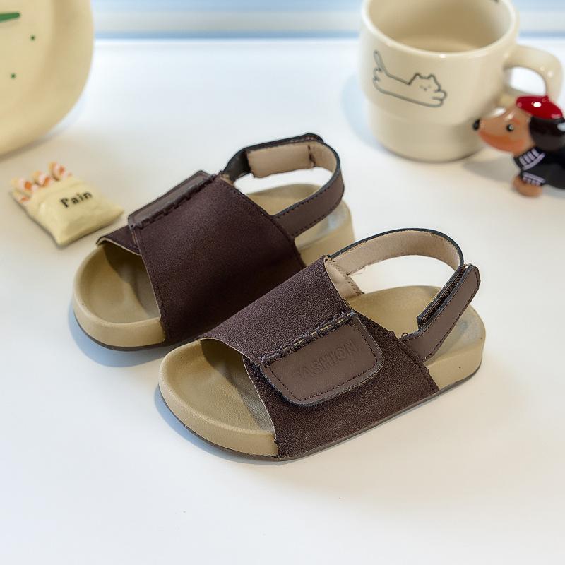 Children's Open-toe sandals2026New Summer Simple Casual Shoes for Little Girls, Boys, and Children - Korean Style Beach Shoes