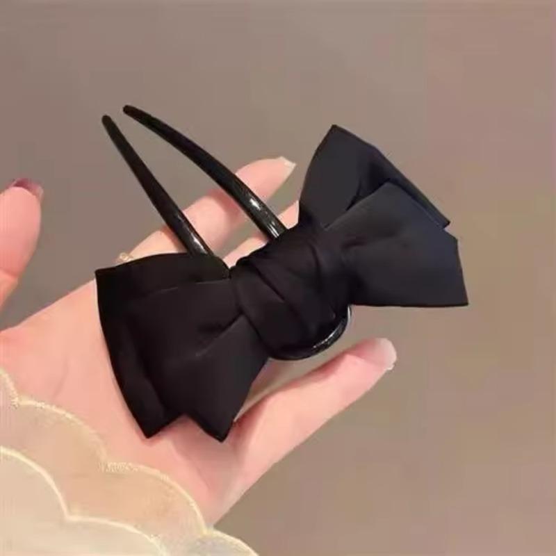 New Bow U-shaped Updo Hair Clips Women Elegant Barrettes Headwear Girls Hair Accessories New Headwear