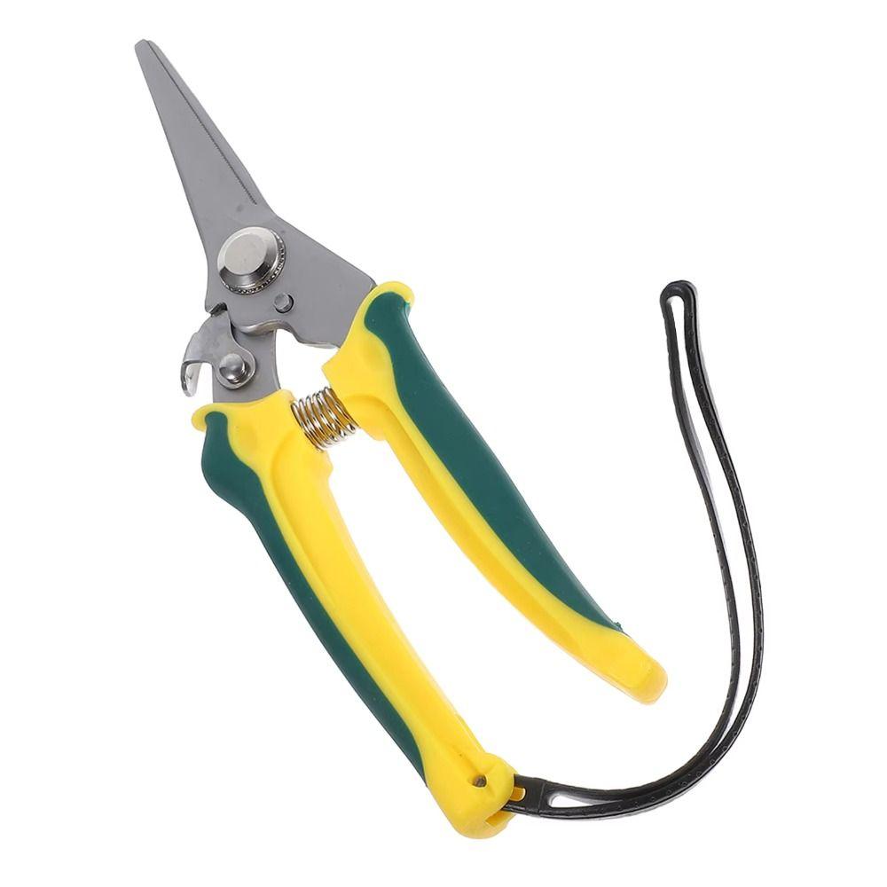 Stainless Steel Garden Pruner Safe Lock Tree Branch Trimmer Scissors Pruning Shears  Fruit Picking
