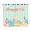 Curtains Animal Rabbit Egg Easter Curtain Digital Printing Blackout Curtain No Punching