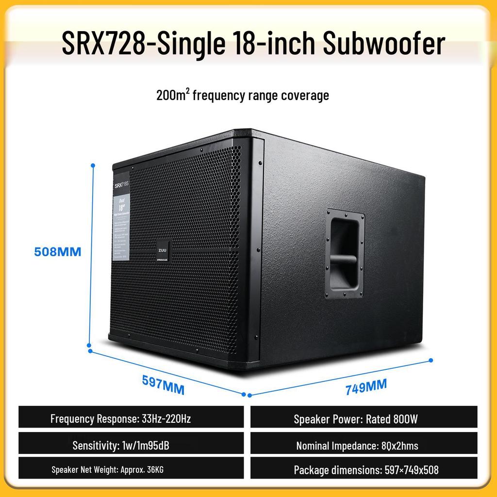 18" Subwoofer Speaker: Powerful Bass Sound System
