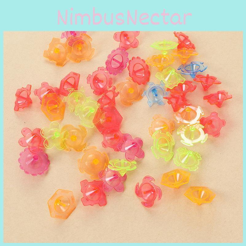 Plastic Hand Twist Transparent Gyroscope Toy For Kids Play And Collection