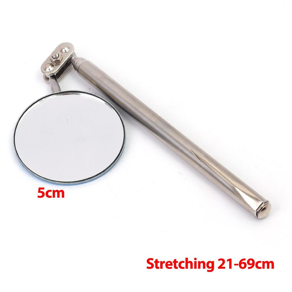 Telescoping Car Inspection Mirror 30mm 50mm Round 360 Swivel Extendable Hand Tool for Auto Mechanic Engine Repair Maintenance