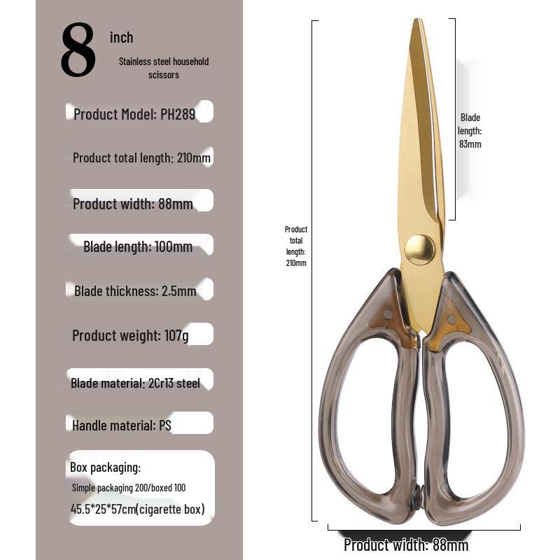Multifunctional German Titanium Steel Kitchen Scissors for Poultry and Bones - Food Grade