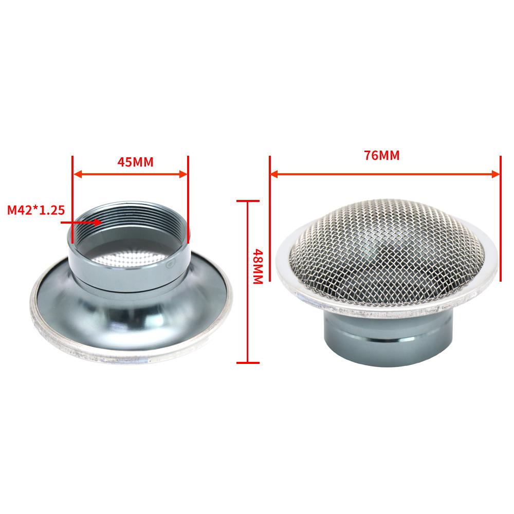 ZSDTRP Motorcycle Carburetor Air Filter Wind Cup Horn Cup 42mm for DELLORTO PHBH AS BD BS RD RS Carburetor Air Filters 7