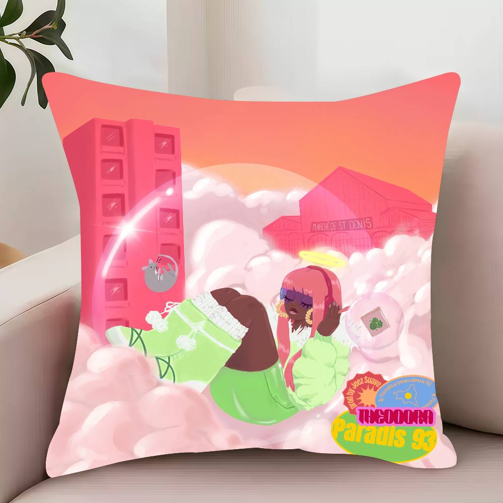 MEGA BBL T-Theodora Pillow Case Decor Protective Covers Comfortable soft for Sofa Living Room Home office