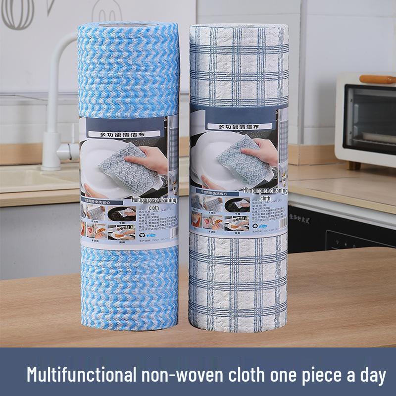 Kitchen Multi-Purpose Disposable Cleaning Rag: Durable, Non-Shedding, Dual Use for Dry & Wet Cleaning