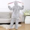 Yordearly Animal Panda Kigurumi Pajama Costume for Adults, Perfect for Cold Weather (Rabbit, Size L)