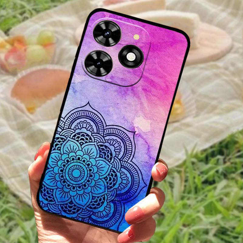 For Tecno Spark 20 20C Case Cover Silicone Soft Marble Black Bumper Funda Coque for Tecno Spark 20 Pro Protective Shells Spark20