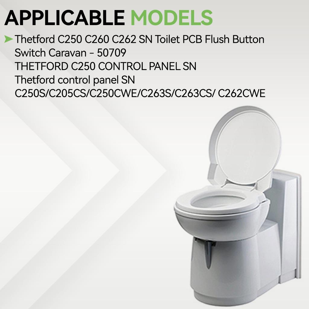 Thetford Kassetten Toilette Spülschalter Bedienfeld Leiterplatte Für Thetford C250 C260 C262 SN - 50709 Wohnmobil & Wohnwagen