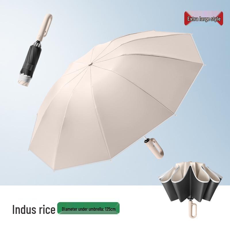 Large Automatic Dual-Use Umbrella: Sunshade & Rain Protection with Custom Logo