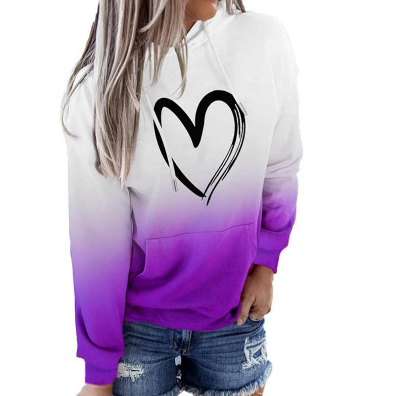 Градиентная смешивание 3D цифровая печать толстовка женская с капюшоном на Хэллоуин — фото 4