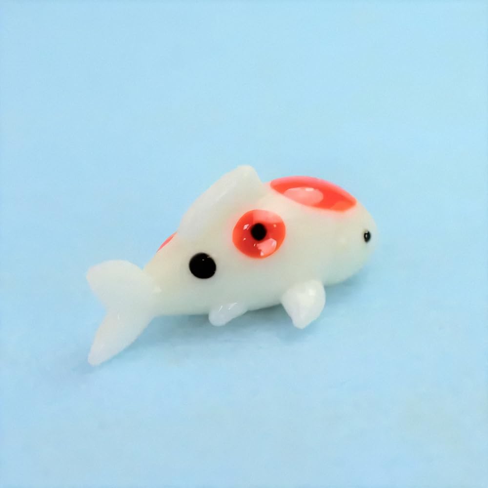Four Cart Cute Handmade Glass Crafts [Koi] X 5-Piece Set