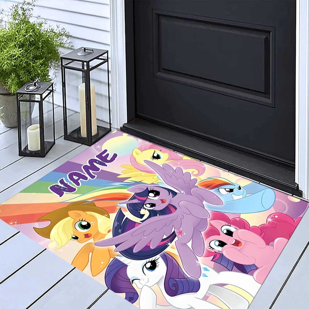Little Pony (18) Customize your name rug, office chair cushion, home bedroom living room gift.