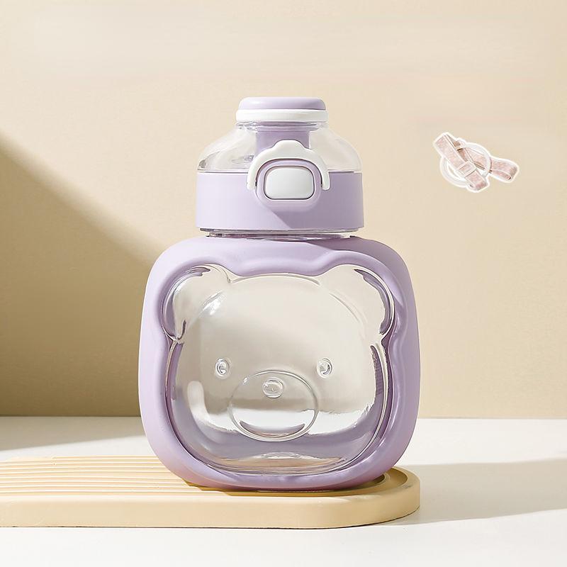 

Летние чашки для воды большой емкости, студенческие чашки для воды, устойчивые к падению, высокотемпературные милые пластиковые чашки для воды фиолетовый