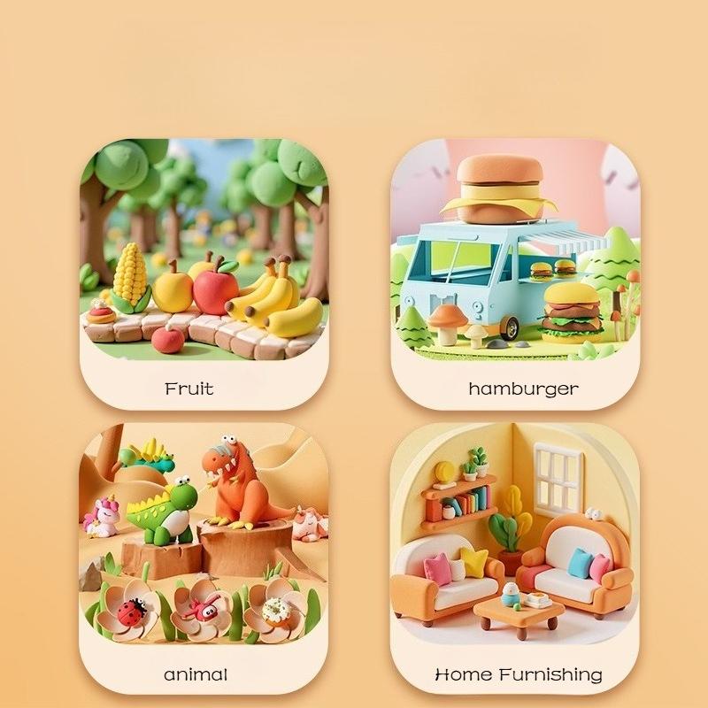 100g Ultra-light Clay Naturally Air-dried Soft Non-sticky Hand Children's DIY Handmade Personalized Jewelry Adult Decompression