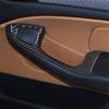 2Pcs Carbon Fiber Interior Front Door Armrest Cover Trim For BMW 3 Series E46