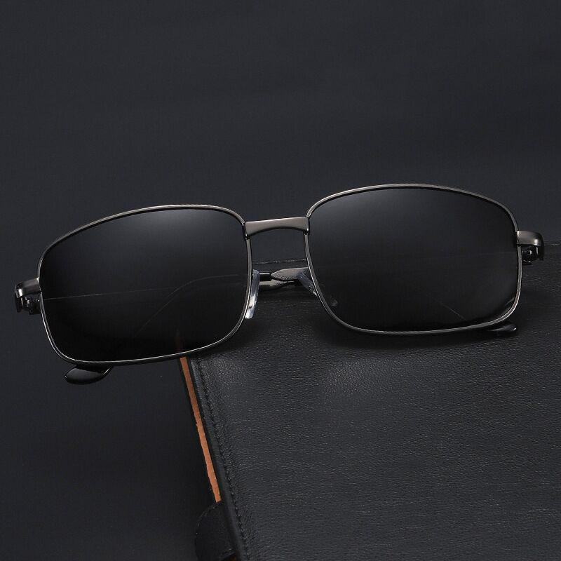 2023 Men's Polarized Metal Sunglasses with Color-Changing Lenses - Fashionable Small Frame & Night Vision Driving Glasses
