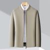 Stand-up Collar Jacket Men's Business Leisure Middle-aged and Elderly Dad Oversized Men's Jacket Jacket
