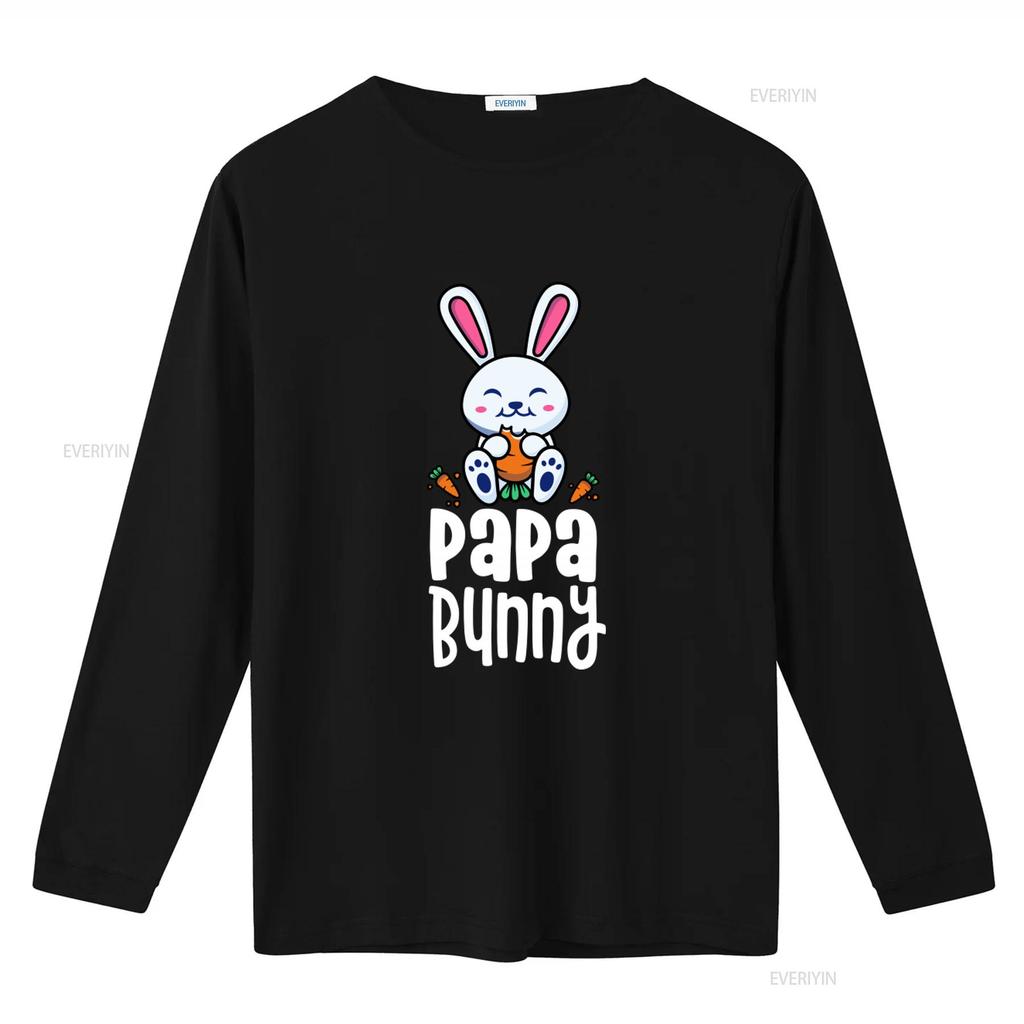 Papa Bunny T Shirt Cute Easter Design for Daddy Mommy Rabbit Lovers Perfect Themed Parties vintage Washed Versatile