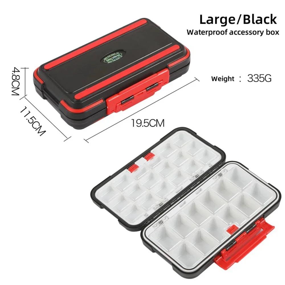 Fishing Tackle Organizer Box Storage Case Bait Plastic Accessories Containers Fishing Tackle Storage for Jigs Lures Beads Hooks