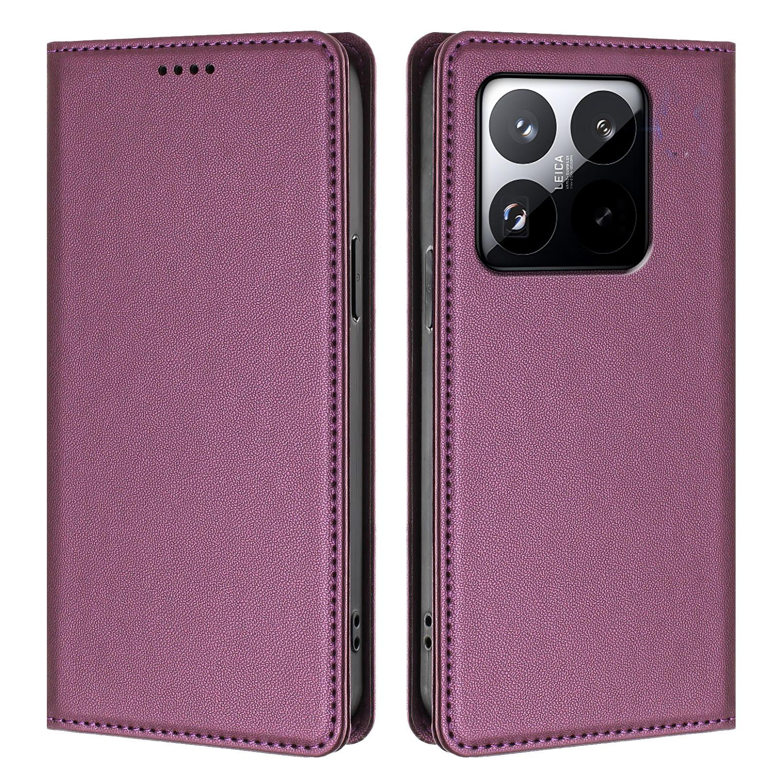 For Xiaomi 15T Leather Wallet Case Magnetic Closure RFID Blocking Phone Cover