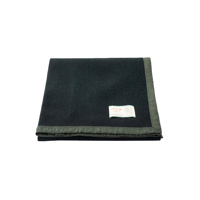 Thick Dark Green Portable Cotton Blanket