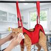 Breathable Mesh Pet Nail Trimming Hammock Adjustable Cat Bathing Bag  Pet Grooming