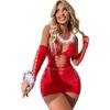 Christmas Teddies Bodysuit Body Stocking Open Crotchless Bodystocking Sexy Costume Suit Plus Size Lingerie For Women