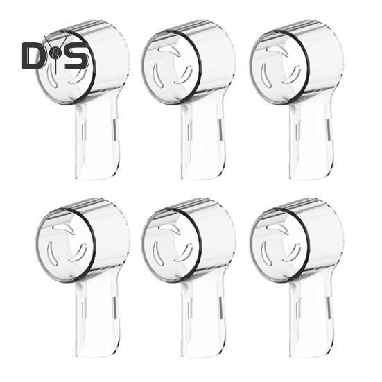 

6 шт. Защитные чехлы для зубных щеток с вентиляционным отверстием, пищевые, без BPA, многоразовые защитные пылезащитные чехлы для серии IO