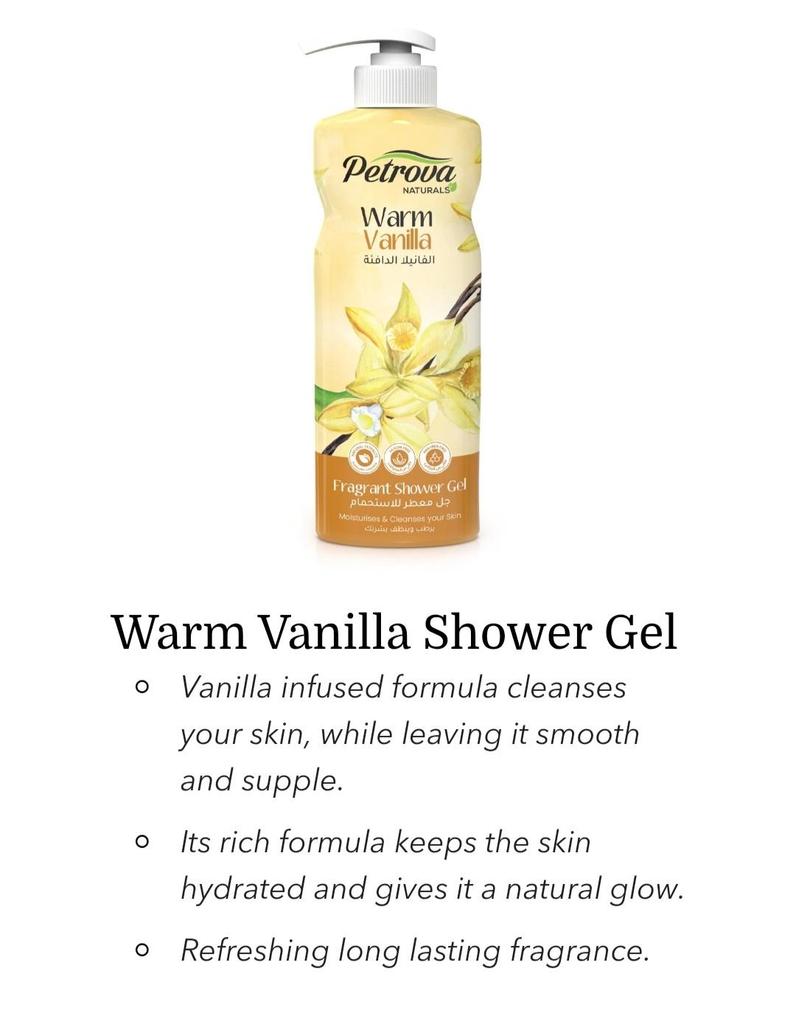 Organic Fragrance Shower Gels - Petrova Line - Moisturises and Cleanses your skin