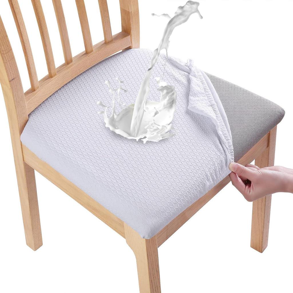 Universelle wasserdichte Sitzbezüge mit Kreuzjacquard-Muster für Stühle zu Hause, im Hotel und im Restaurant