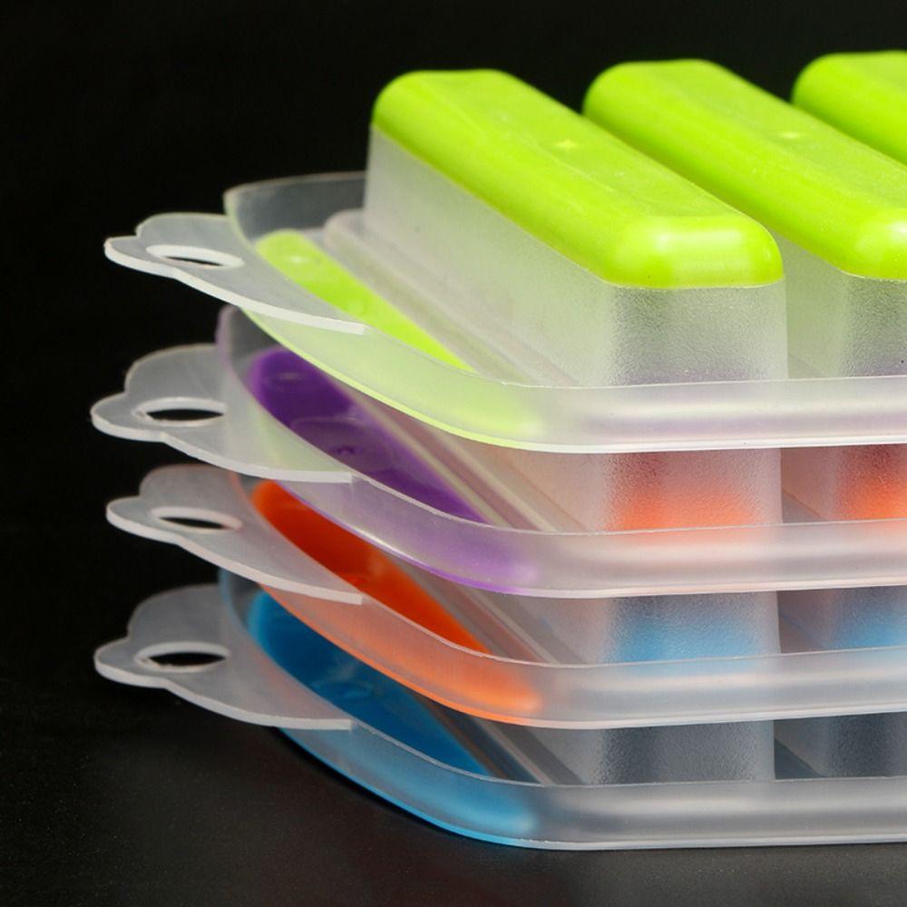 S víkem, zásobník na kostky ledu, nádoba na potraviny, výrobník ledu, opakovaně použitelný zásobník na ledové tyčinky, forma na kuchyňské příslušenství