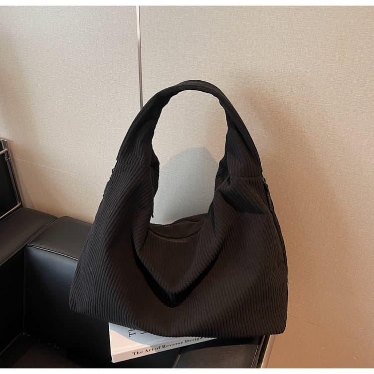 Vintage Corduroy Tote Bag Women's Shoulder Messenger Bag