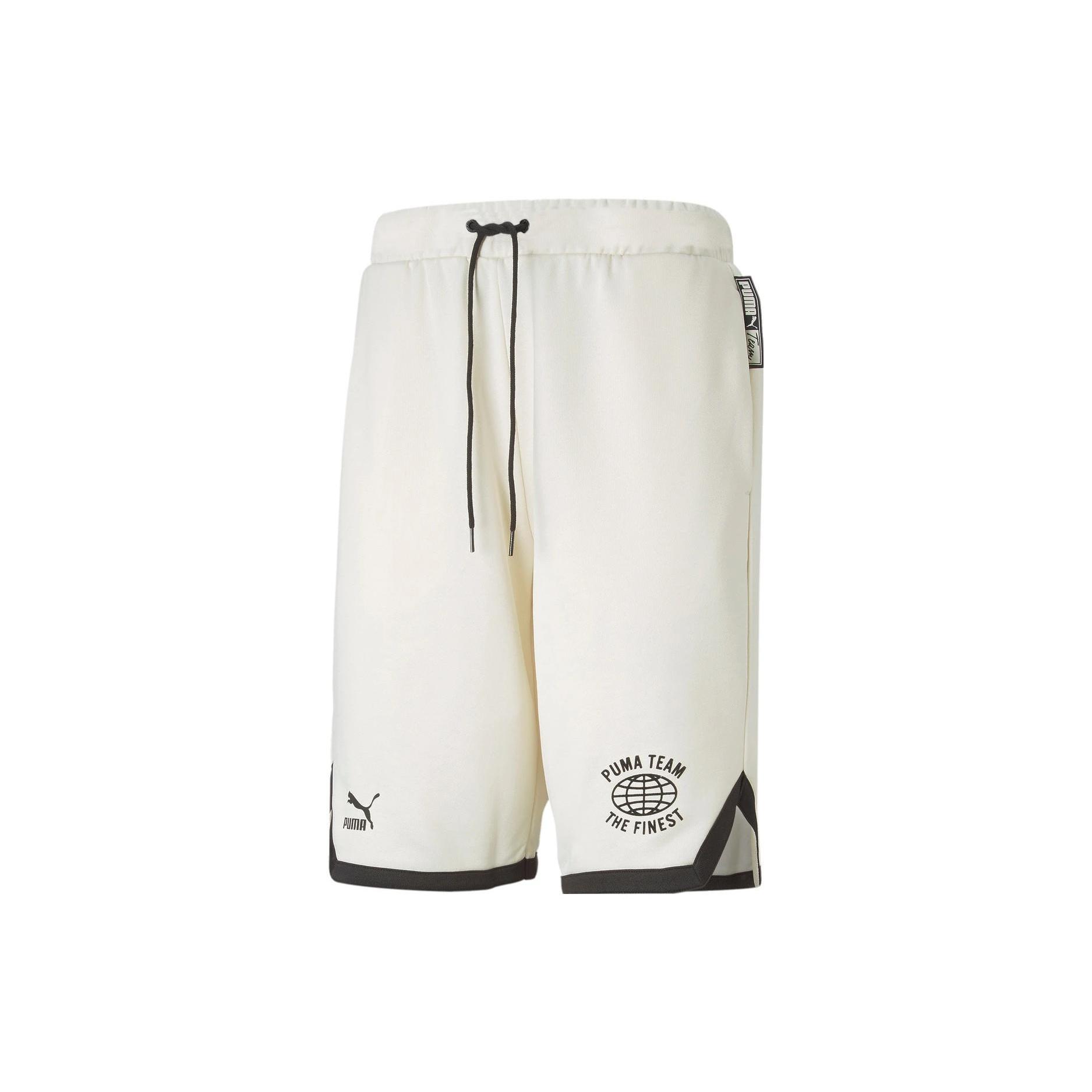 PUMA 8 Pt Logo Team Shorts White Men s 536923-65 S