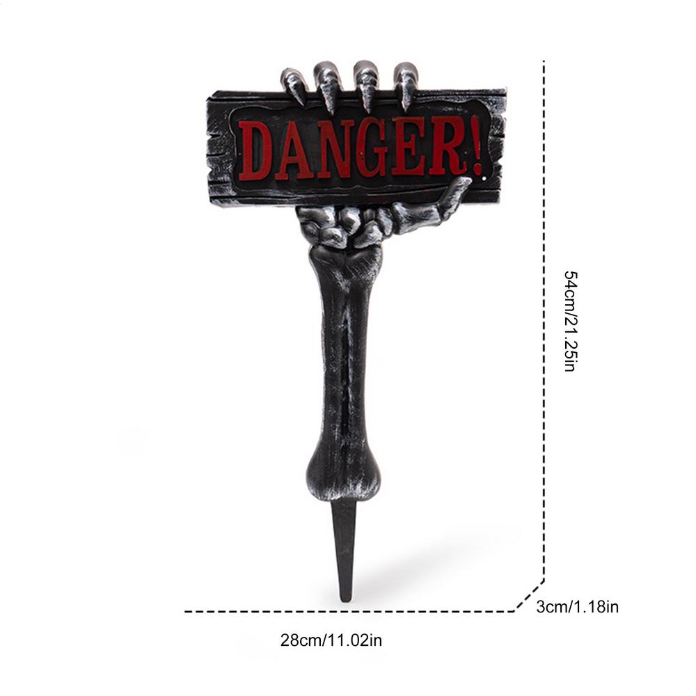 

Skeleton Yard Signs 54cm Halloween Skeleton Bones Garden Signs Spooky Party Supplies for Outdoor Indoor Holiday Haunted House