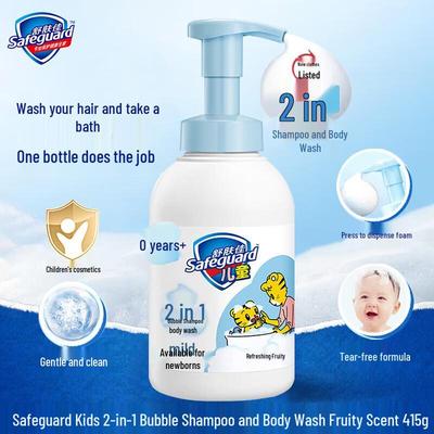 Safeguard Kids Fruit Scent 2-in-1 Bubble Wash & Shampoo