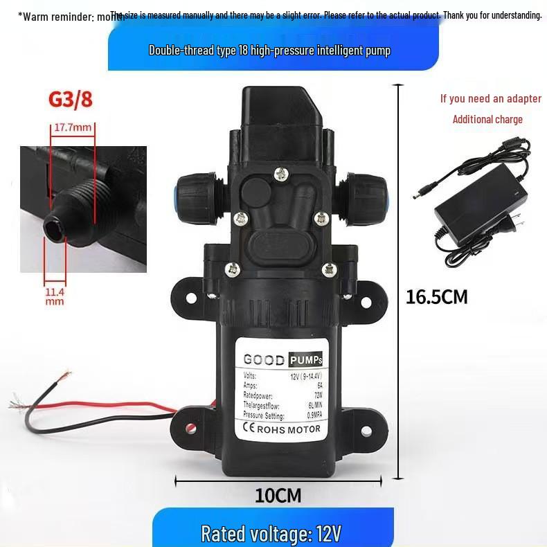

Multipurpose High Power 12V Diaphragm Pump for Portable Car Washing